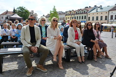 Od lewej: prof. G. Ostasz, Dorota Nowak-Maluchnik, K. Stachowska,