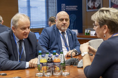 Od lewej: prof. L. Lichołai, prof. A. Majka, prof. I. Włoch,